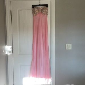 Pink Bedazled Prom/Homecoming Dress